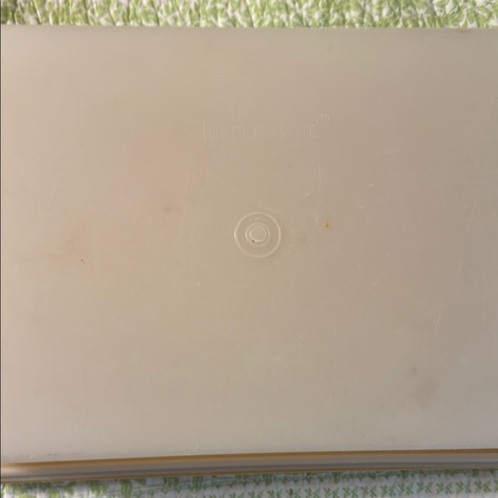 TUPPERWARE Cream Rectangular Storage Container - Picture 2 of 4